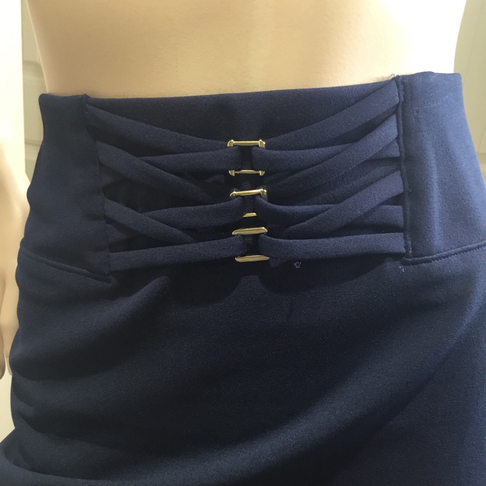 NYCC Blue Office Skirt